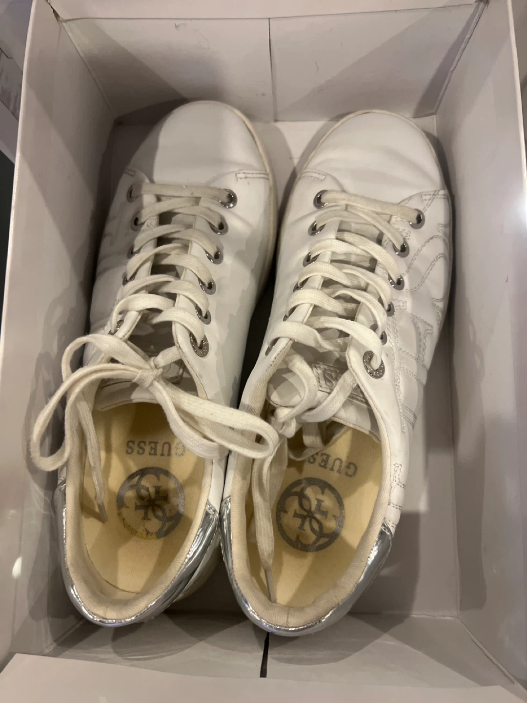 Guess White Women's Sneakers Size 7.5 - photo 3