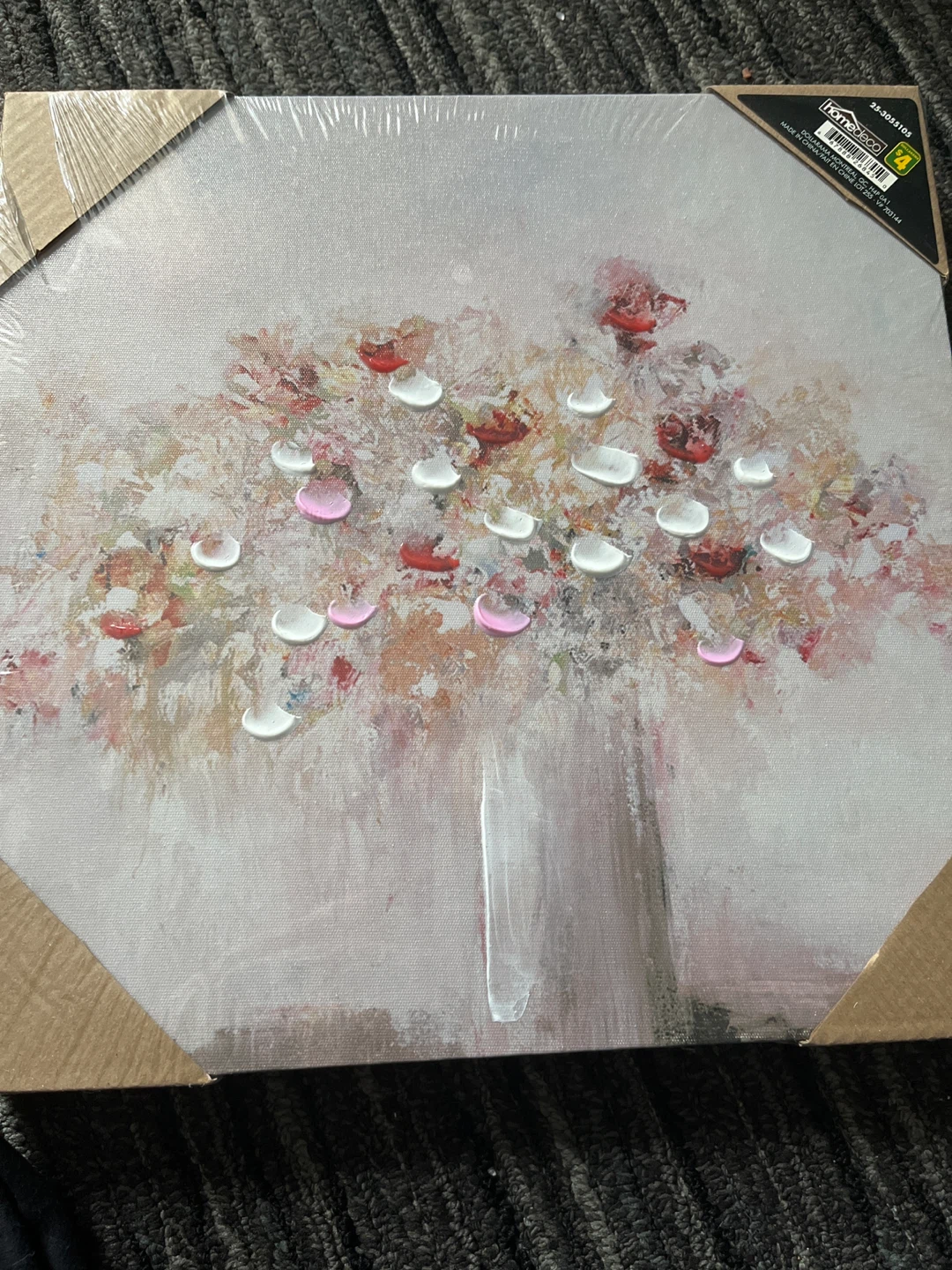 HomeSense Floral Textured Canvas Art