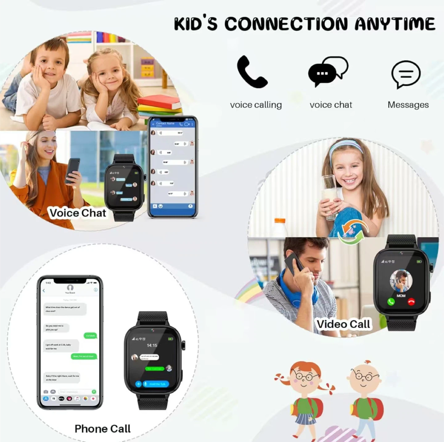 Kids Smart Watch with Camera, Music Player, and SOS - photo 2