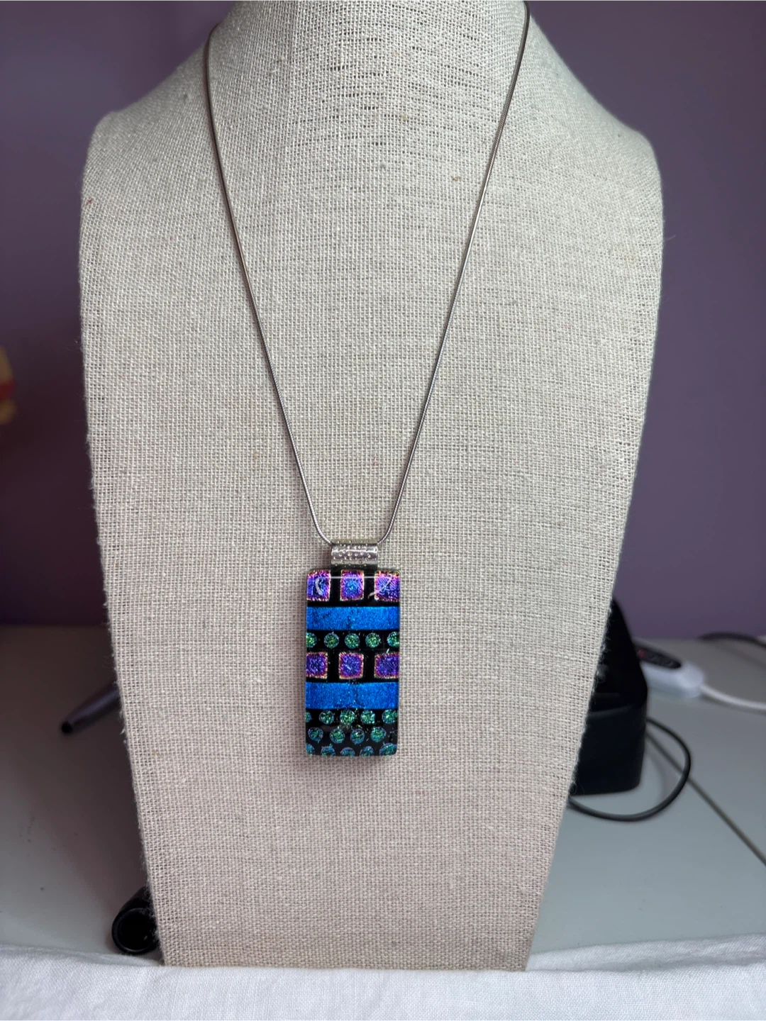 Sterling silver chain with  2 pendants & earrings Set - photo 5