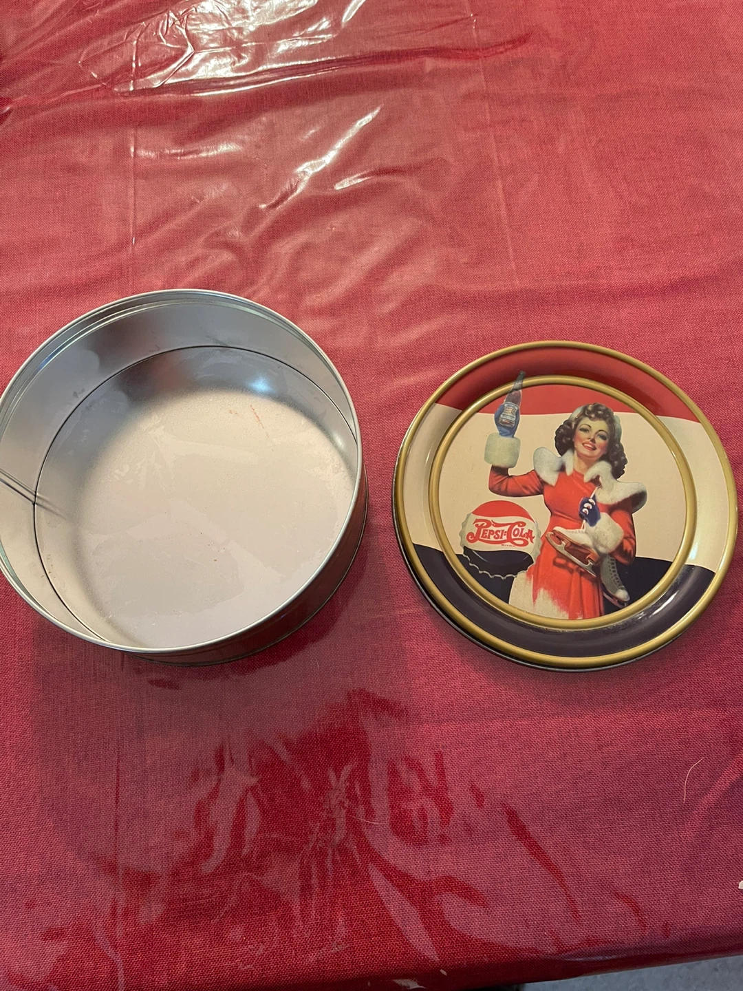 Pepsi-Cola Vintage Tin Container - photo 2
