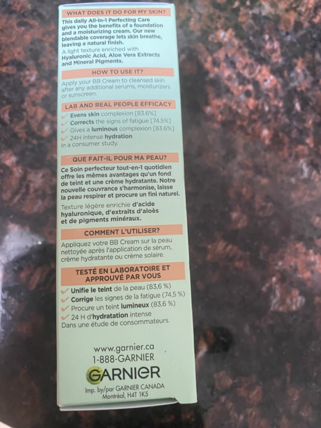 Garnier SkinActive BB Cream All-in-1 Perfecting Care Dark 50ml - photo 3
