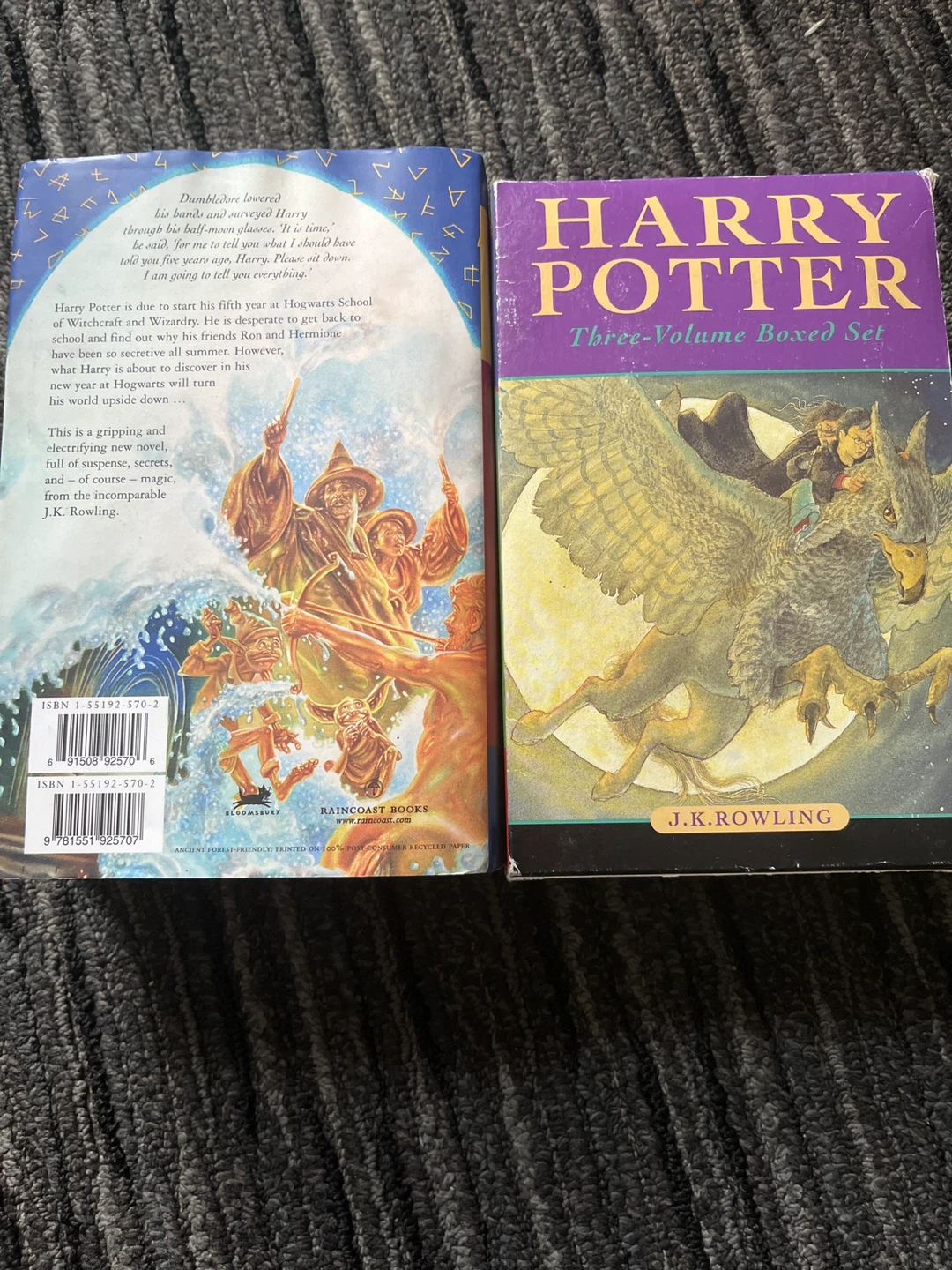 Harry Potter Books 1-3 Boxed Set & Order of the Phoenix - photo 3