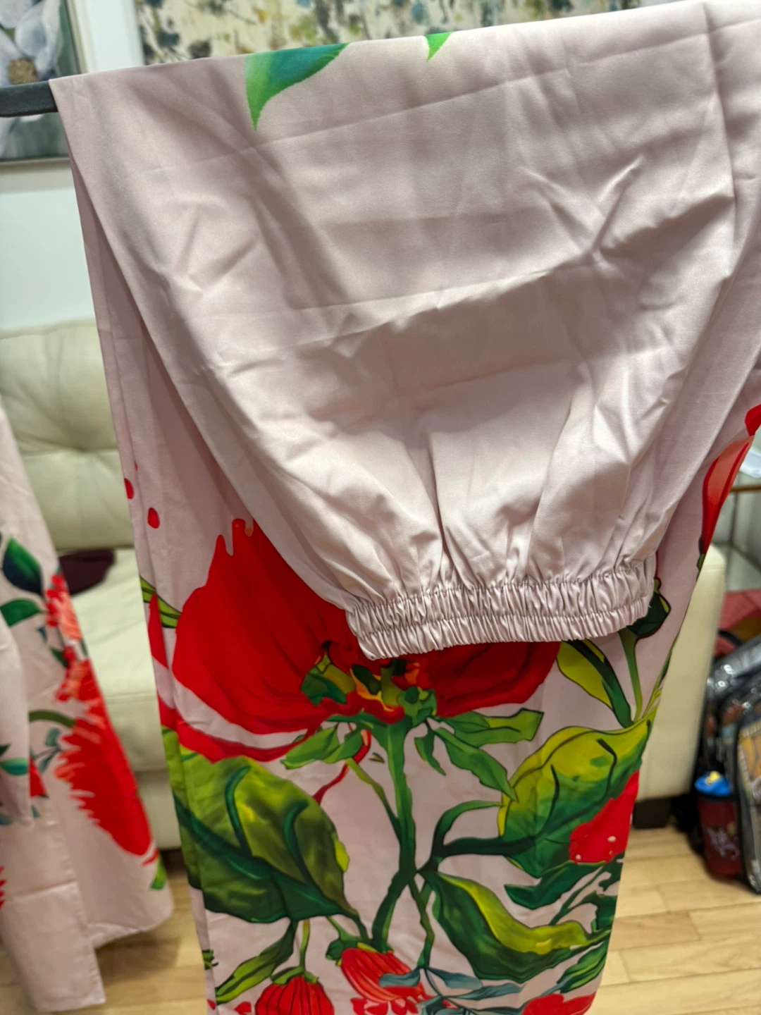 Pink Floral Print Dress XL - photo 4