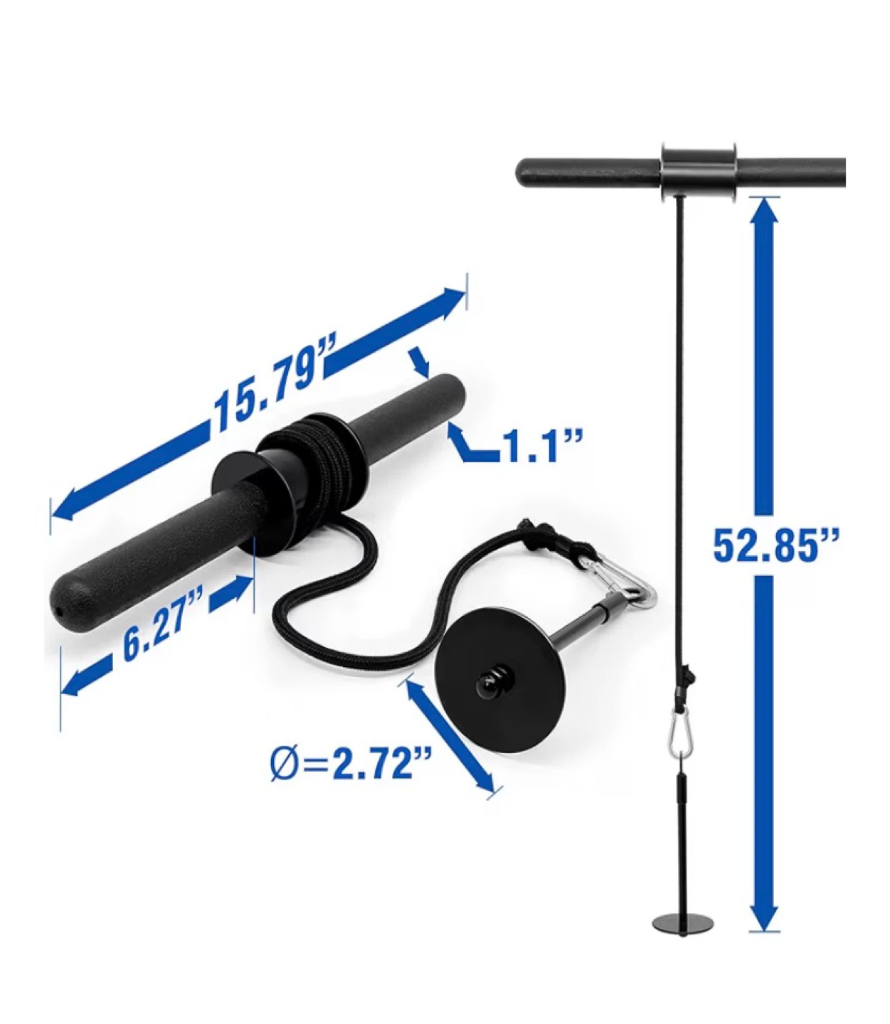 Cable Machine Attachments - Forearm Wrist Roller - photo 3