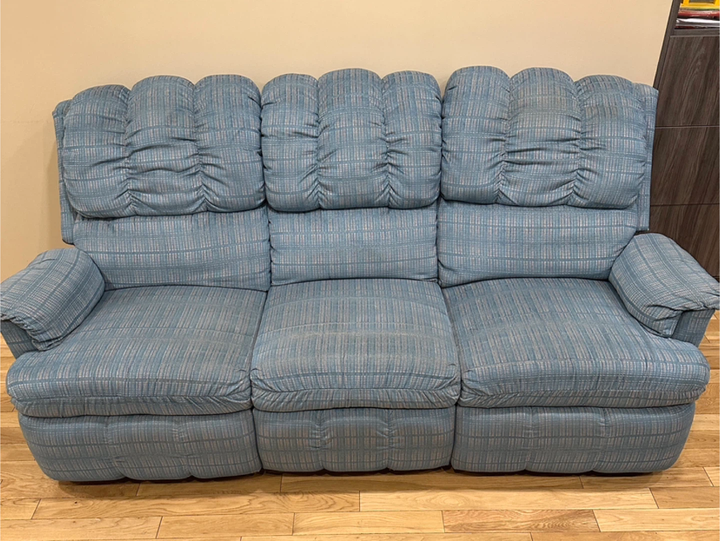 Beautiful Berkline Reclining Sofa Great Condition (CAN DELIVER)