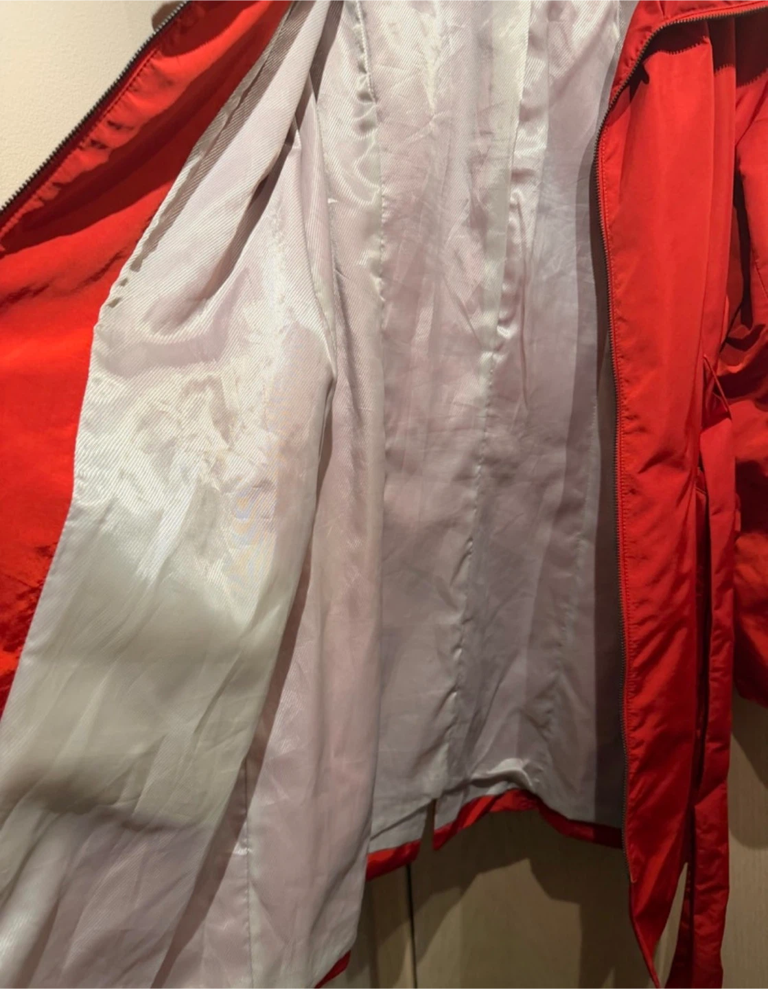 Cole Haan Red Trench Coat Size M🏆 - photo 4
