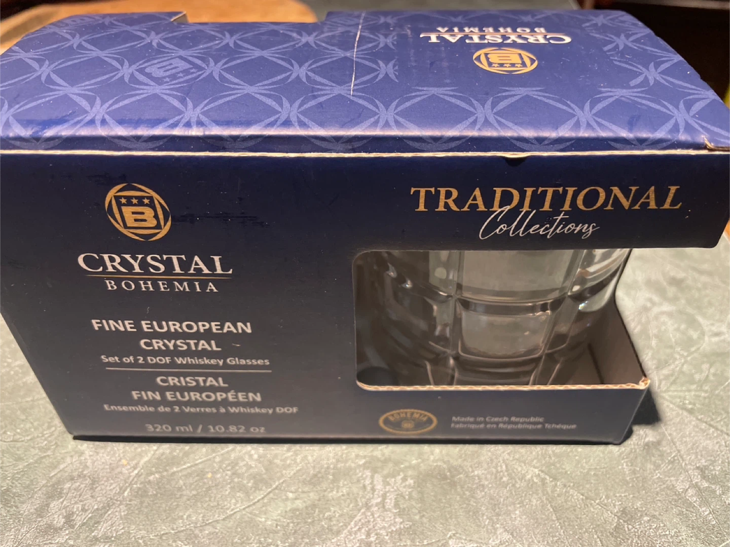 Crystal Bohemia Set of 2 DOF Whiskey Glasses