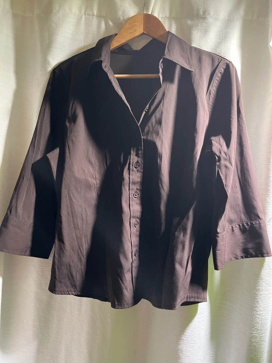 Brown Button-Up Shirt