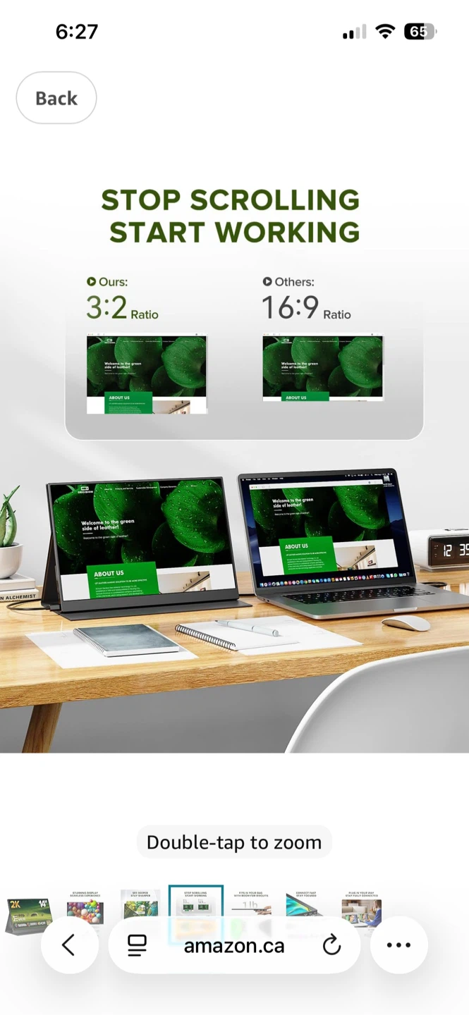 EVICIV 14" 2K Portable Monitor - photo 2