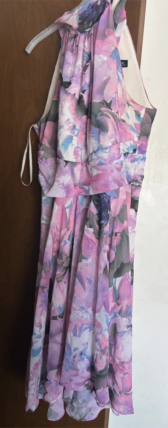 Pink Floral Halter Neck Le Château Dress