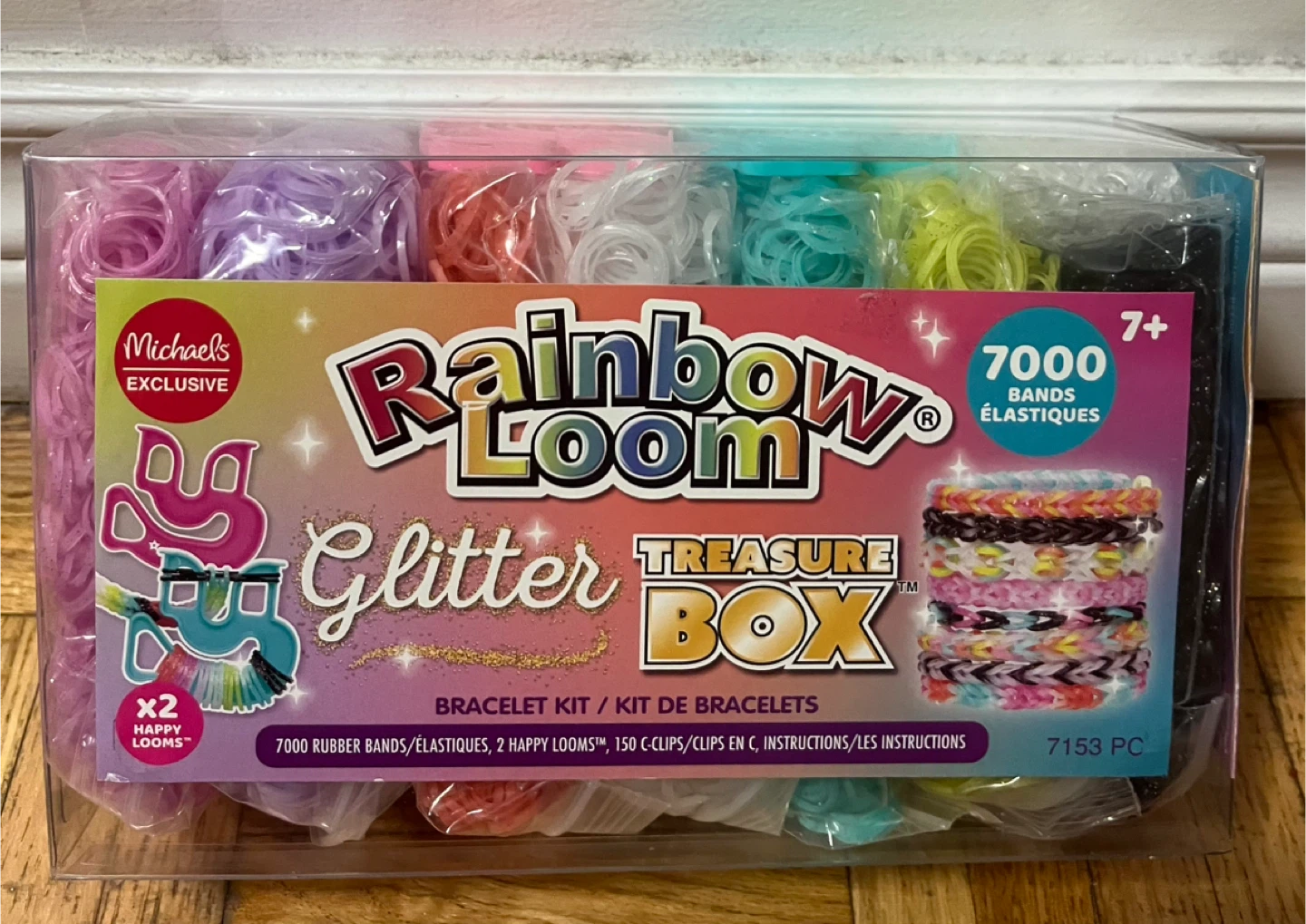 Rainbow Loom Glitter Treasure Box Bracelet Kit