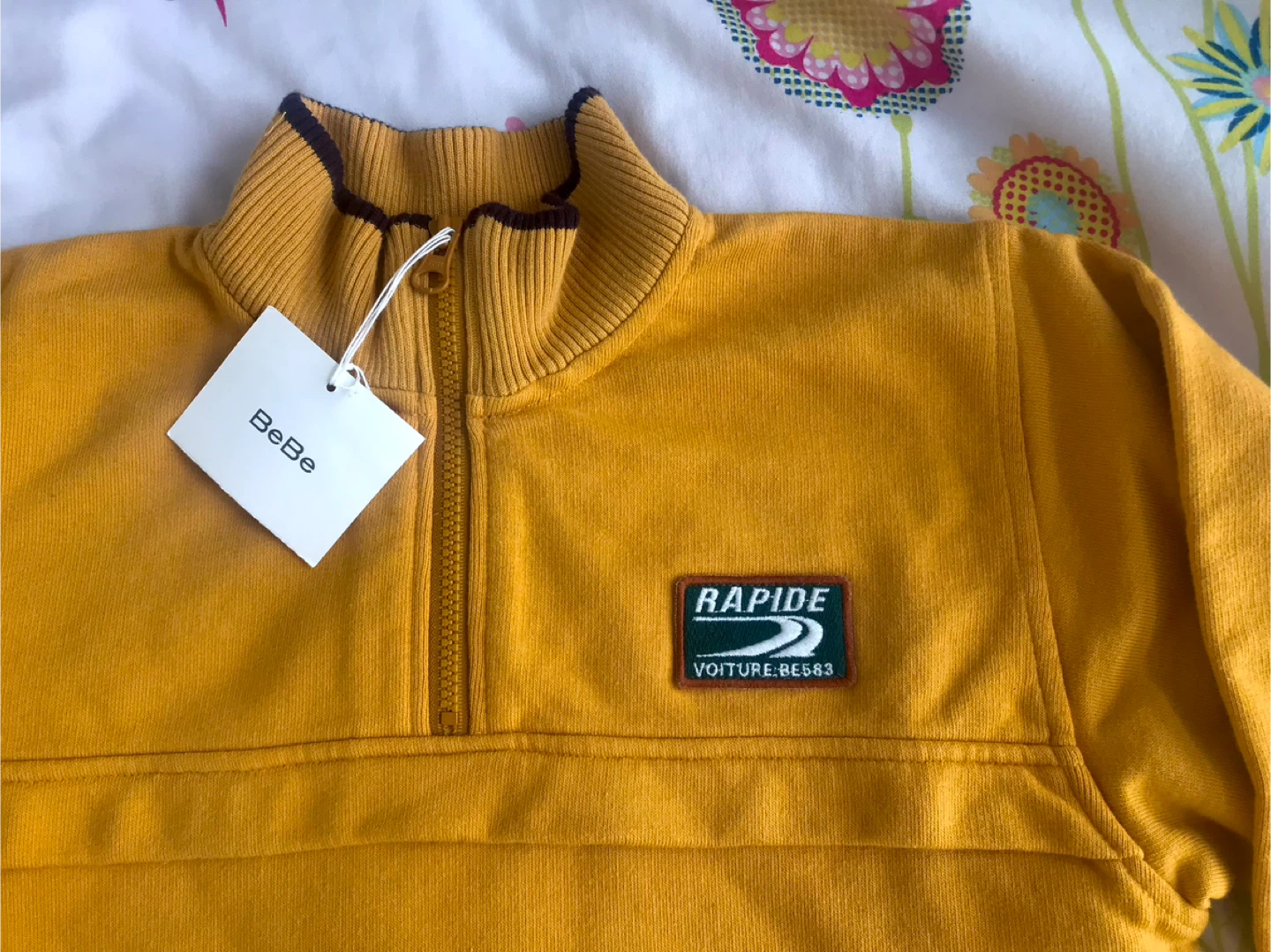 New BeBe Kids Yellow Pullover Sweater Size 140cm - photo 2