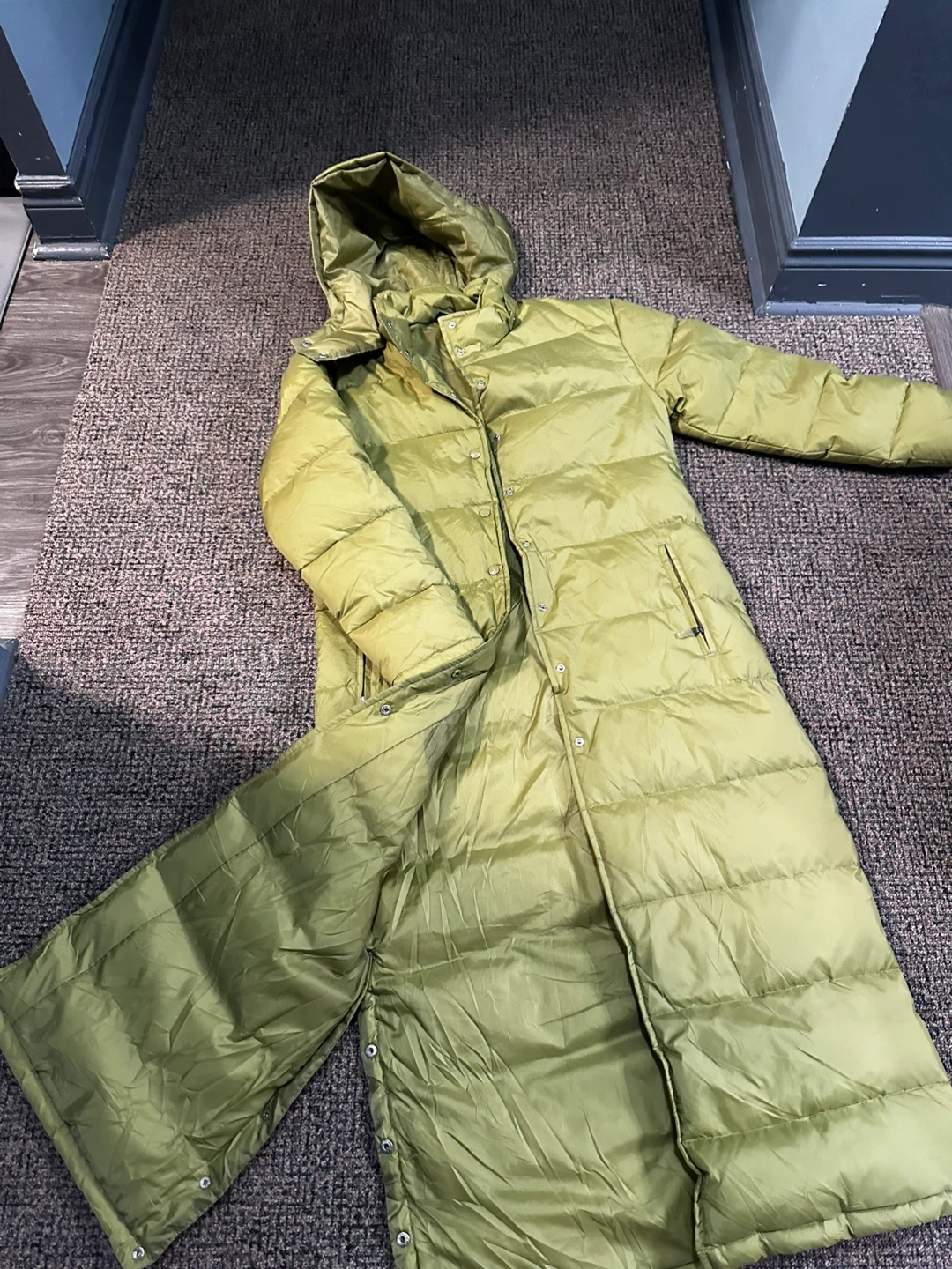 Chartreuse Puffer jecket