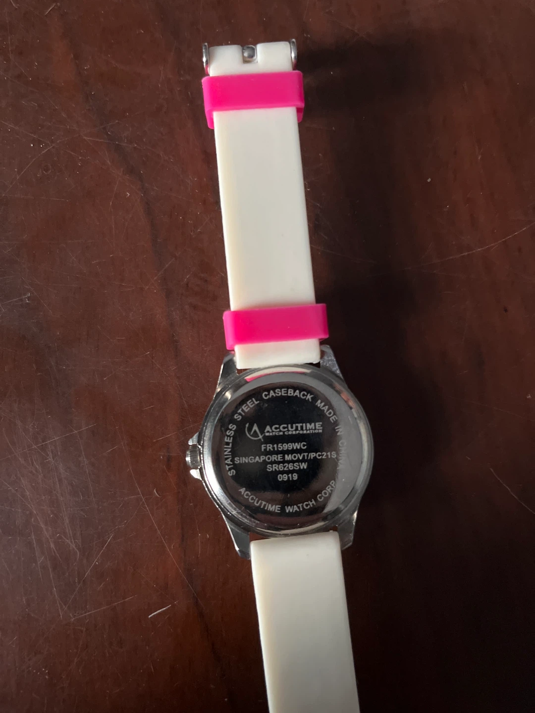 Accutime Zebra Print Watch with Pink Accents - photo 2