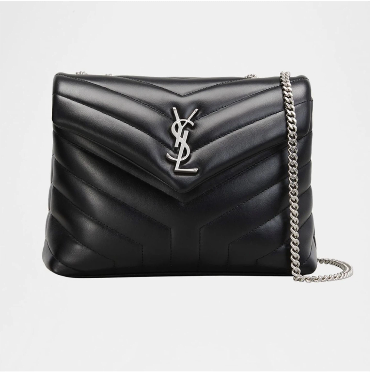Saint Laurent Black Quilted Leather Lou Camera Bag - photo 2