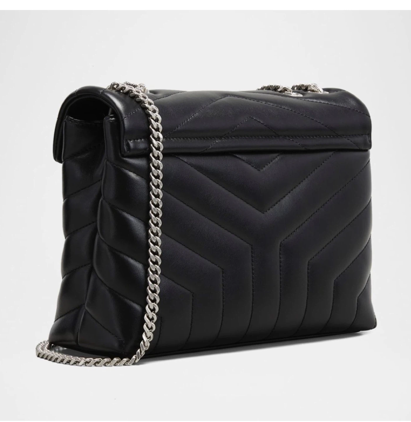 Saint Laurent Black Quilted Leather Lou Camera Bag - photo 3