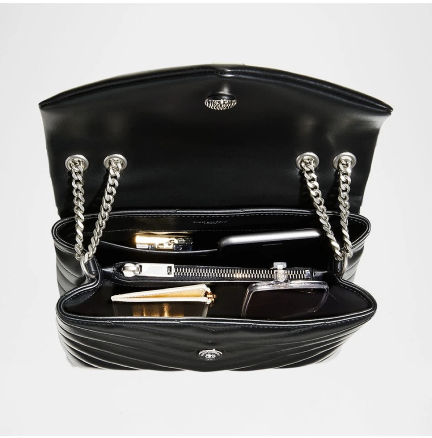 Saint Laurent Black Quilted Leather Lou Camera Bag - photo 4