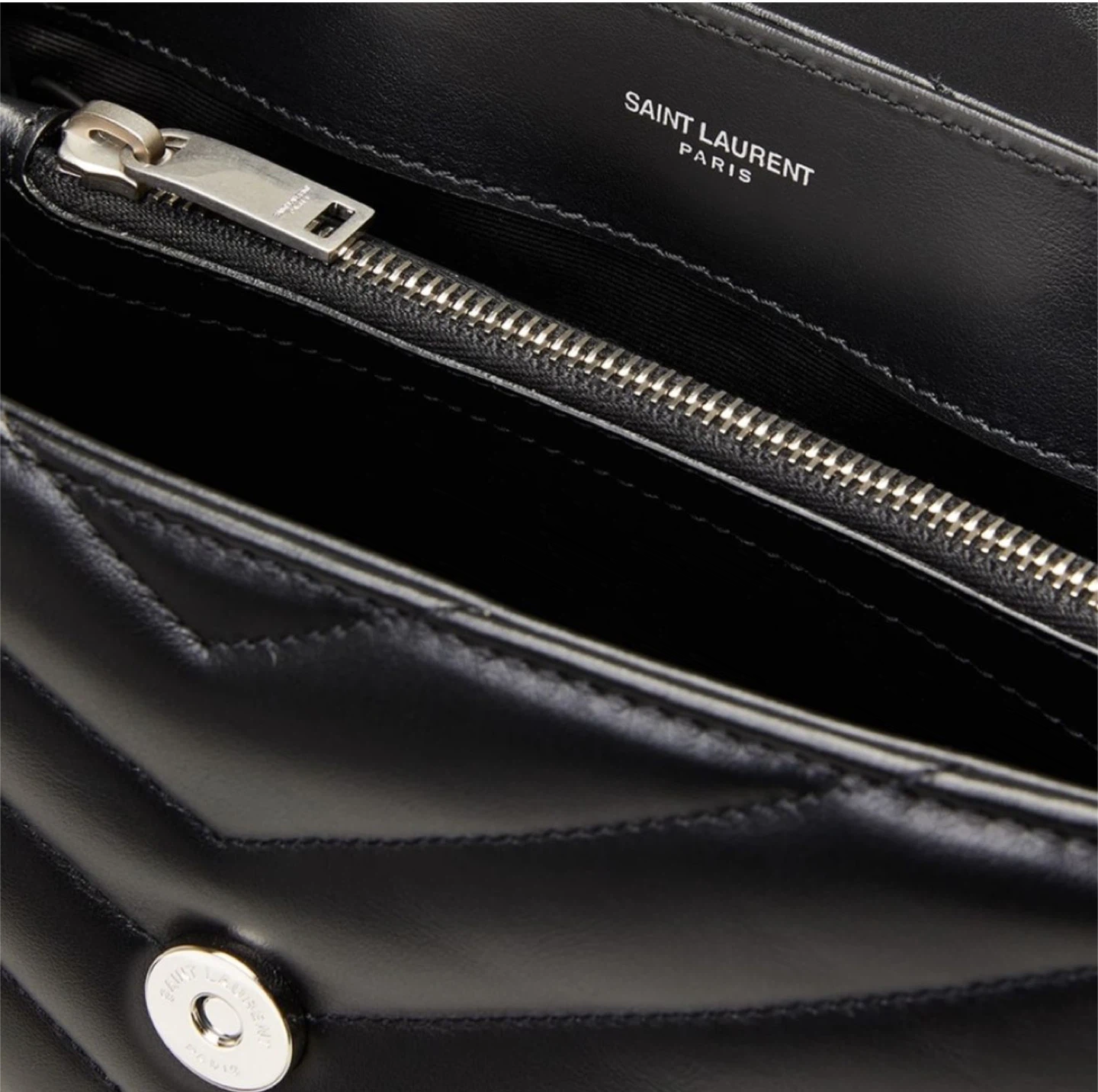 Saint Laurent Black Quilted Leather Lou Camera Bag - photo 5