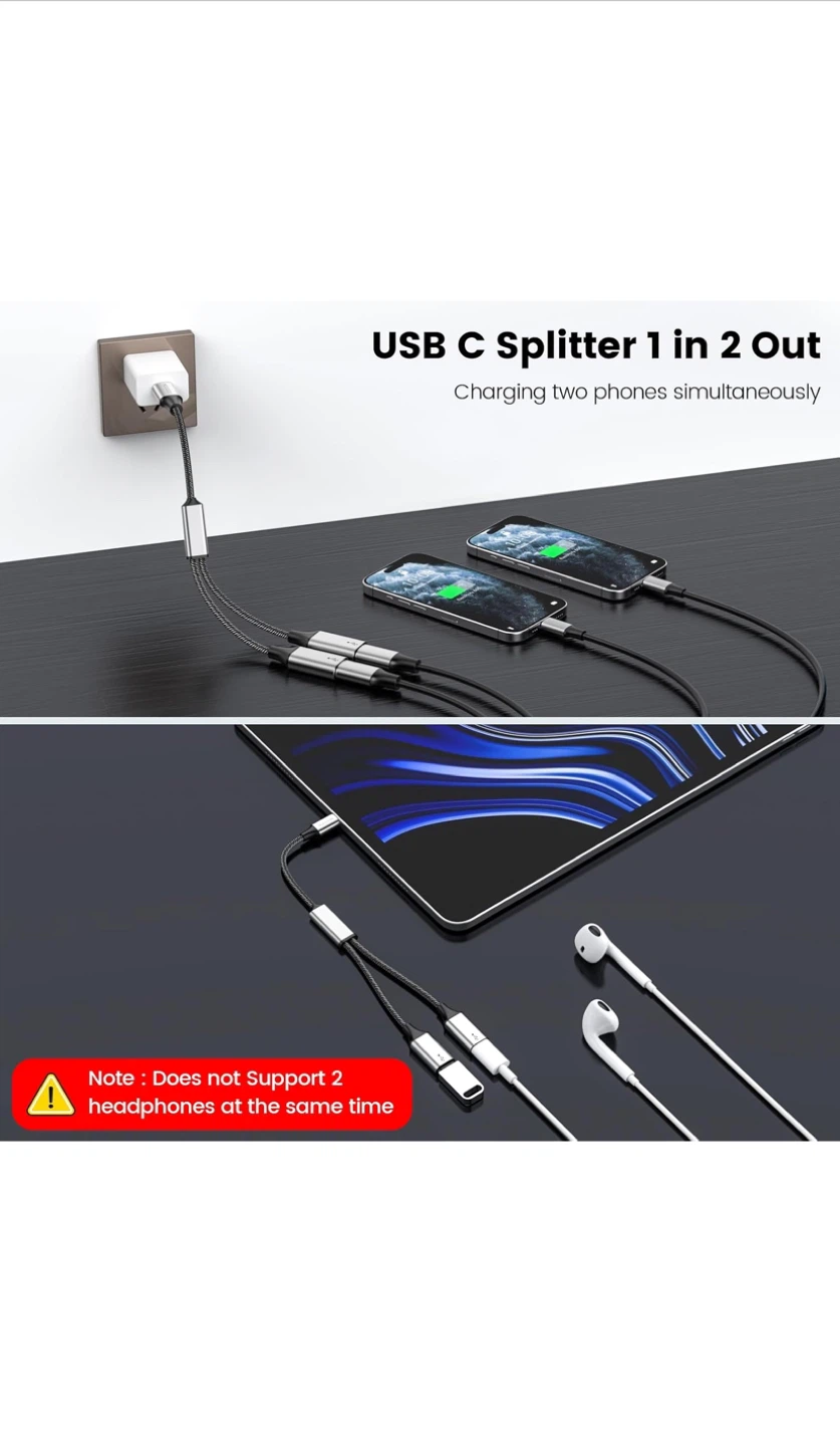 MOGOD USB C Splitter Adapter Cable - photo 2