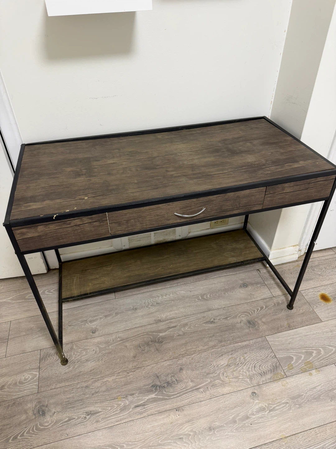 Wooden desk first come first serve