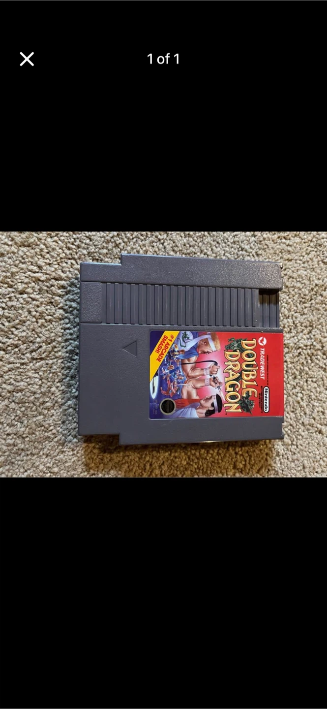Double Dragon NES Game Cartridge