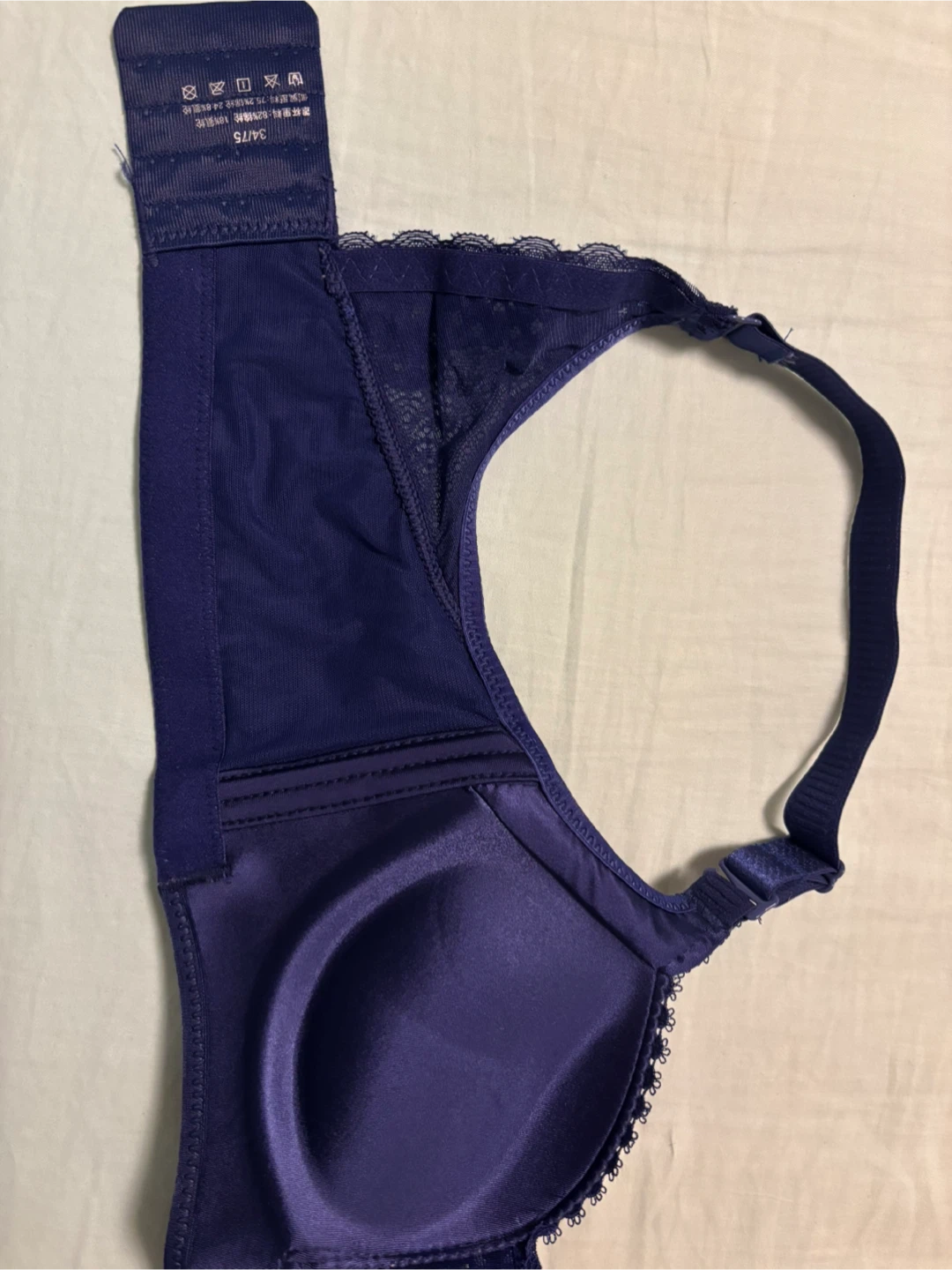 New Women's Push-Up Bra - Navy Blue, Size 34/75 - photo 3