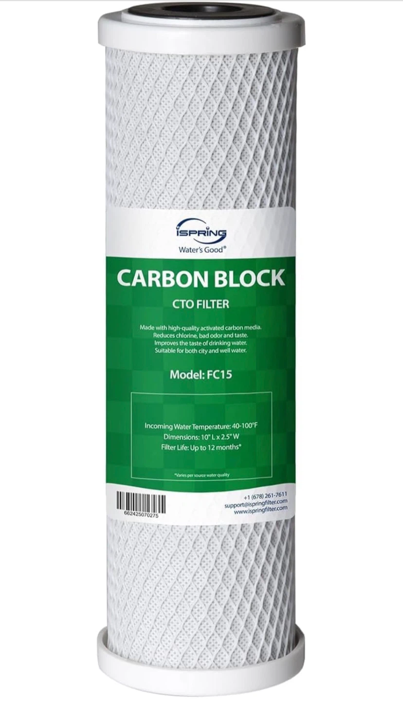 iSpring FC15 CTO Carbon Water Filter - 5 Micron