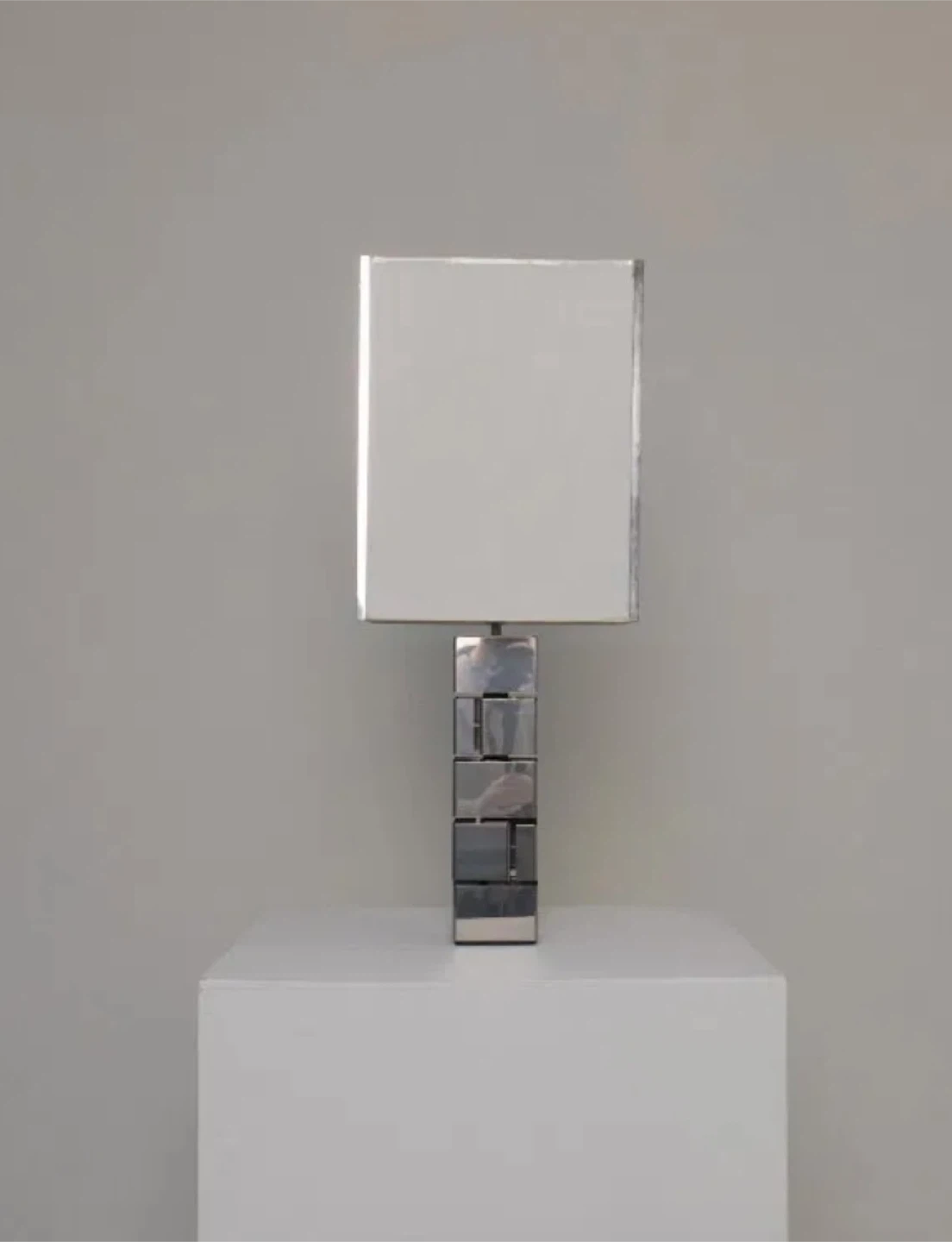 Curtis Jere Chrome Skyscraper Lamp