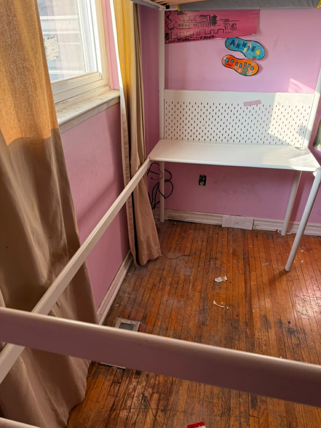 IKEA Loft Bed with Desk and Ladder