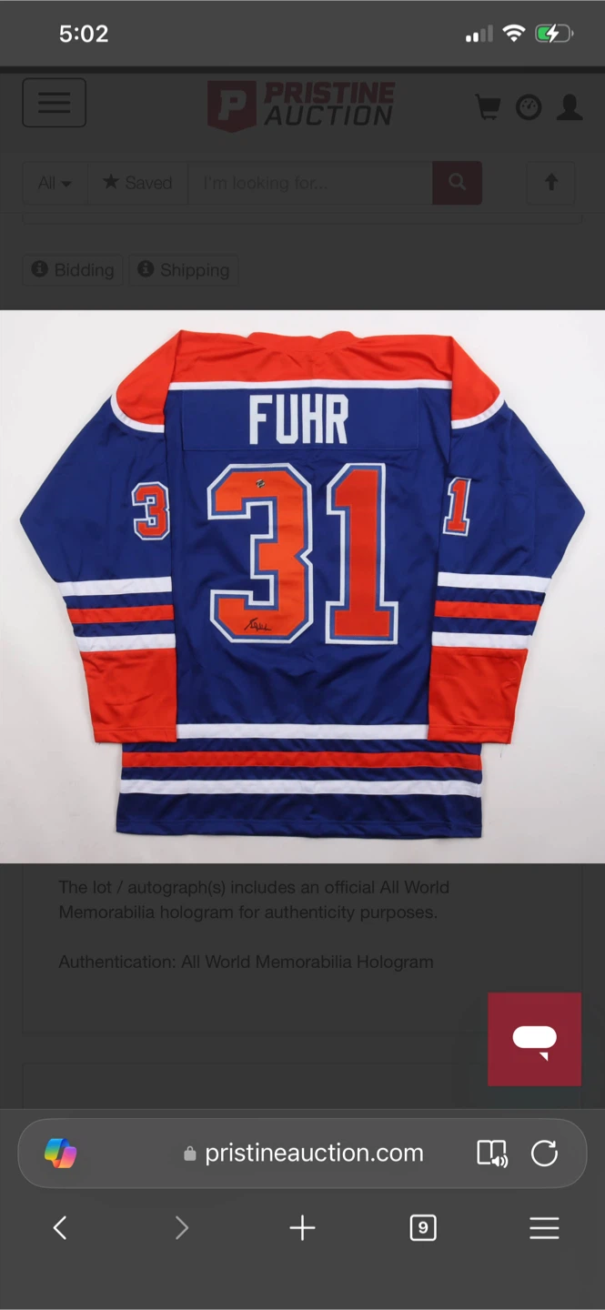 Edmonton Oilers Jersey - Autographed #31 Grant Fuhr - photo 4