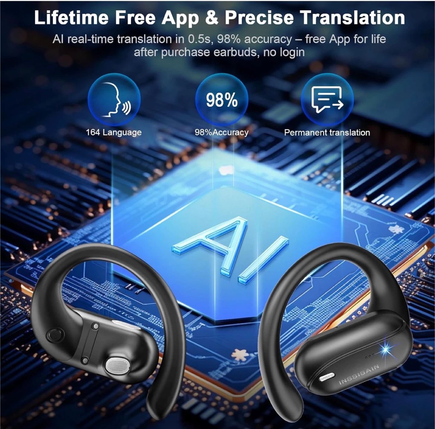 Inssisain A12 Pro Wireless Earbuds - photo 2
