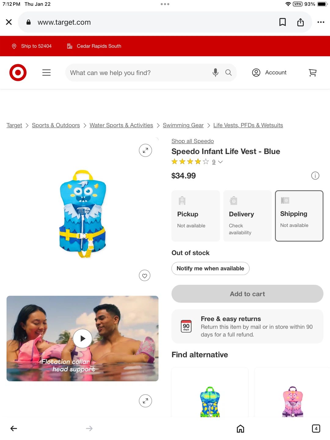 NWT Speedo Infant Life Vest - photo 5