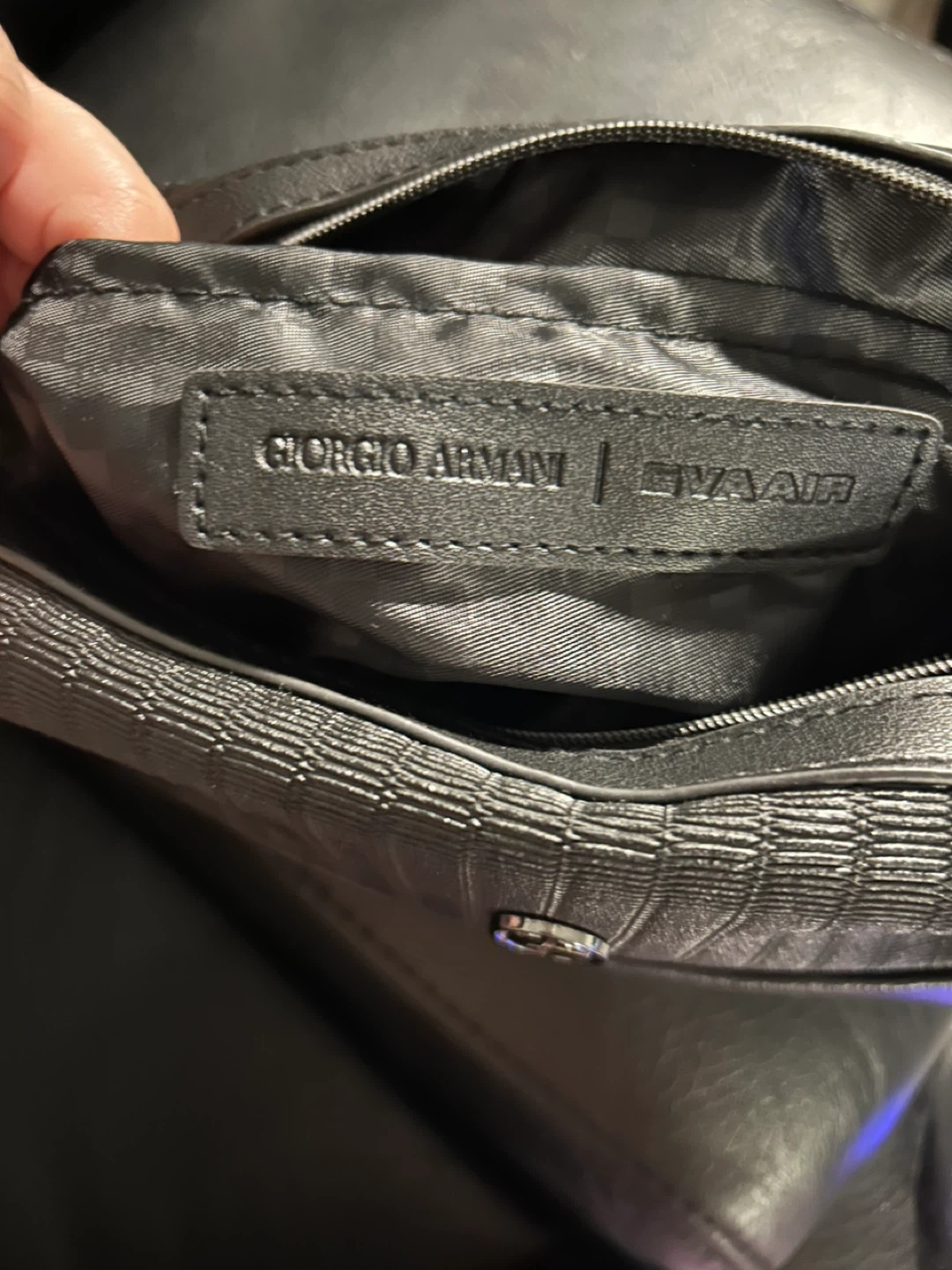 Giorgio Armani Black Cosmetic Bag - photo 4