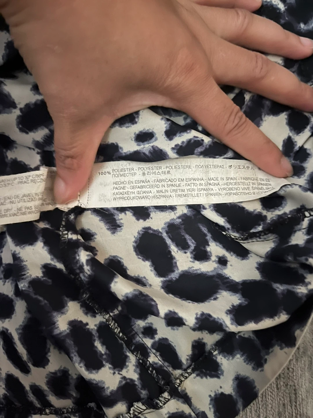 Zara Basic Leopard Print Blouse - photo 5