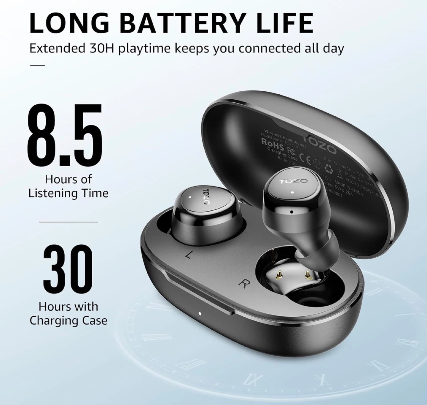 TOZO E1 Wireless Headphones Earbuds - photo 5