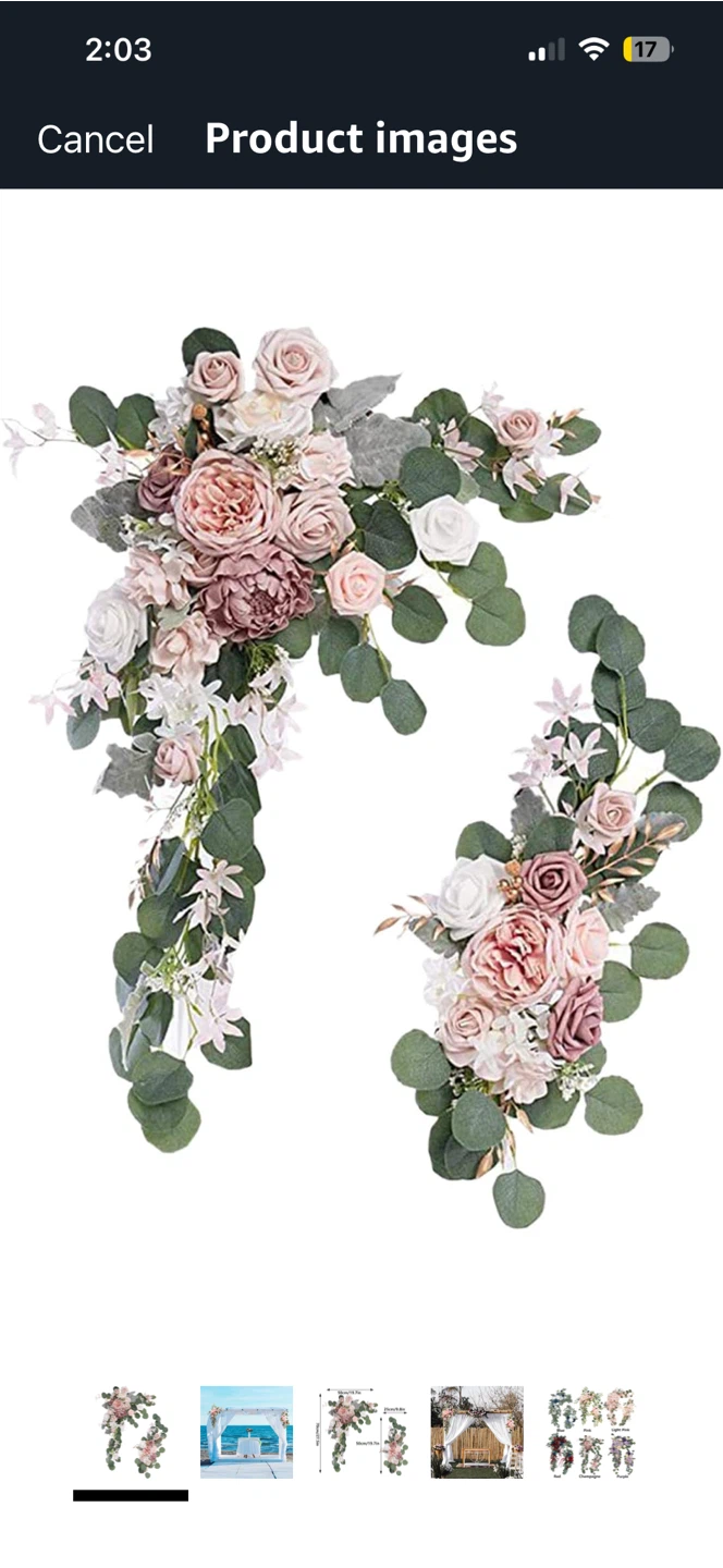 Artificial Flower Swag Set (2 pcs) - photo 2