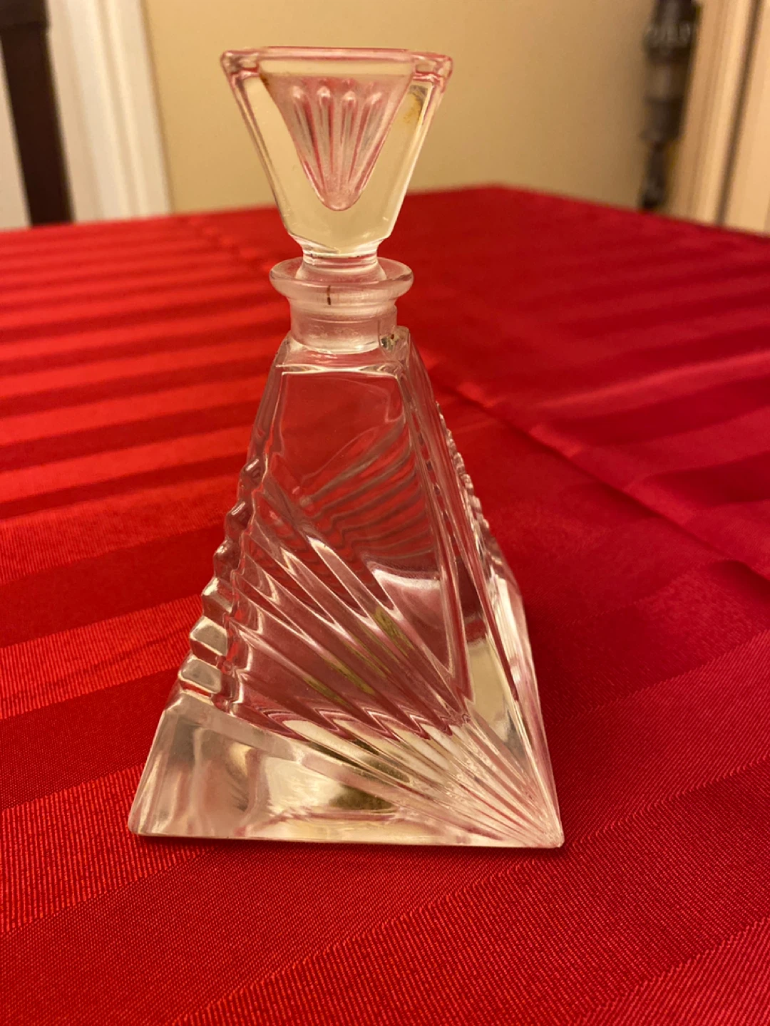 Heavy Crystal Glass Perfume Decanter