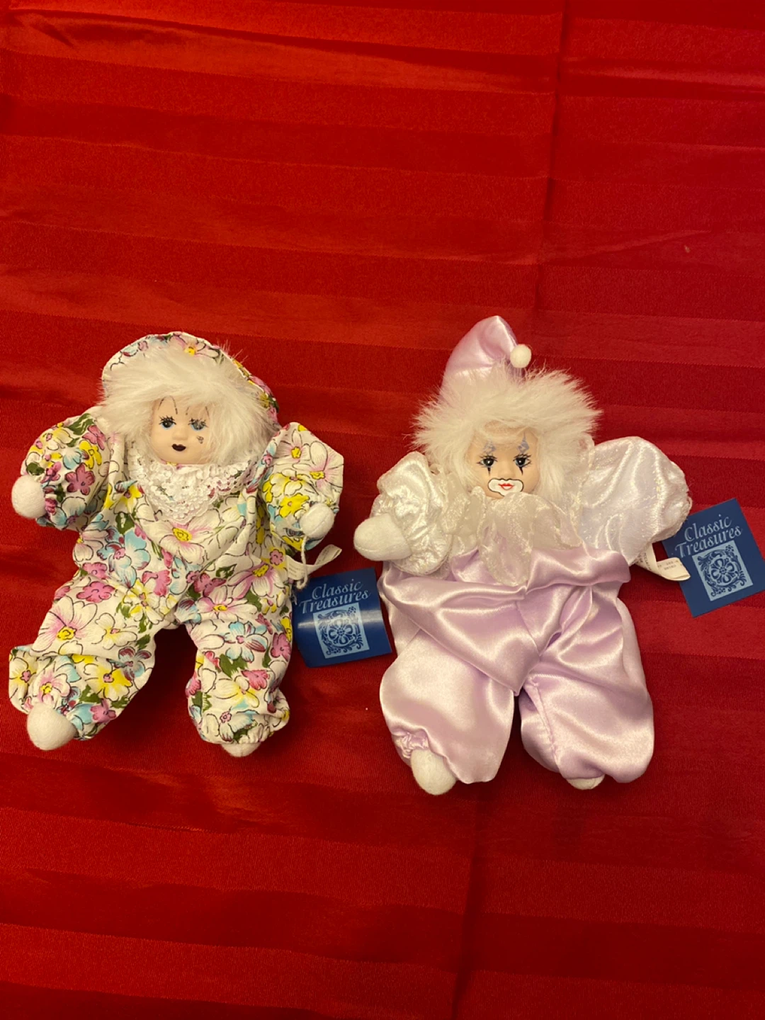 Classic Treasures Clown Dolls (Set of 2)