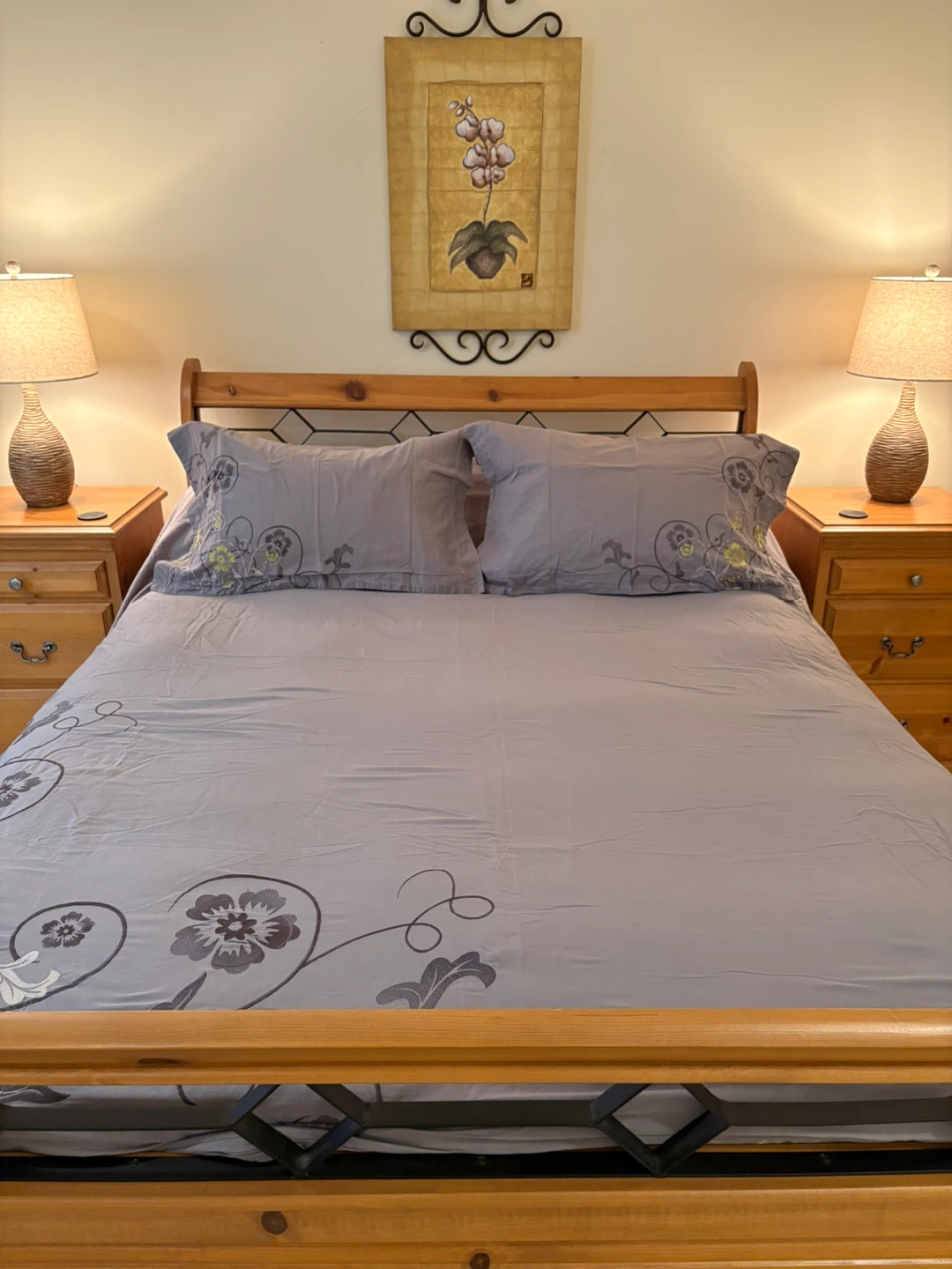 Grey Cotton Duvet Cover and Pillowcase Set - photo 4