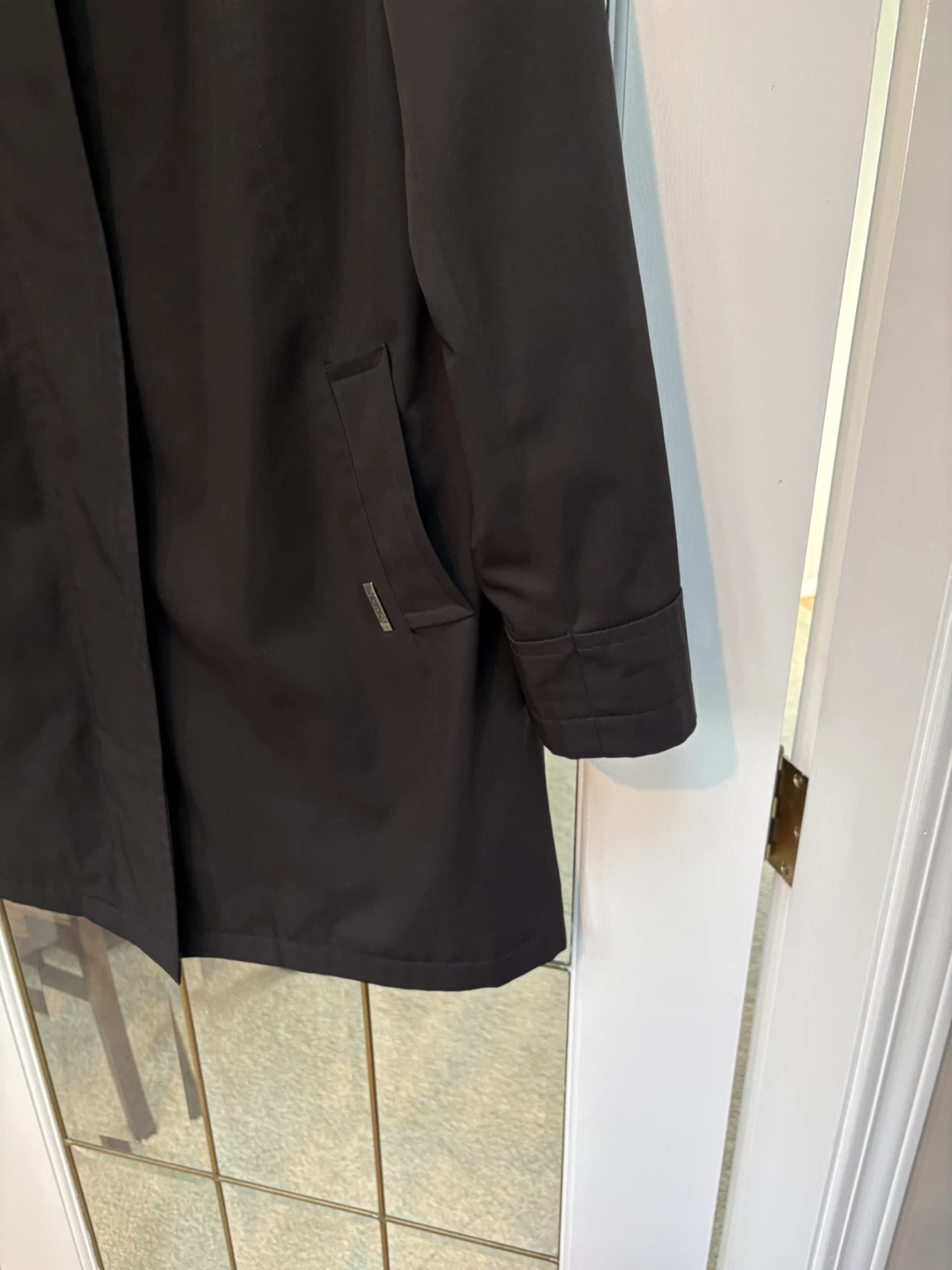 London Fog Black Trench Coat - Size 8 Reg - photo 2