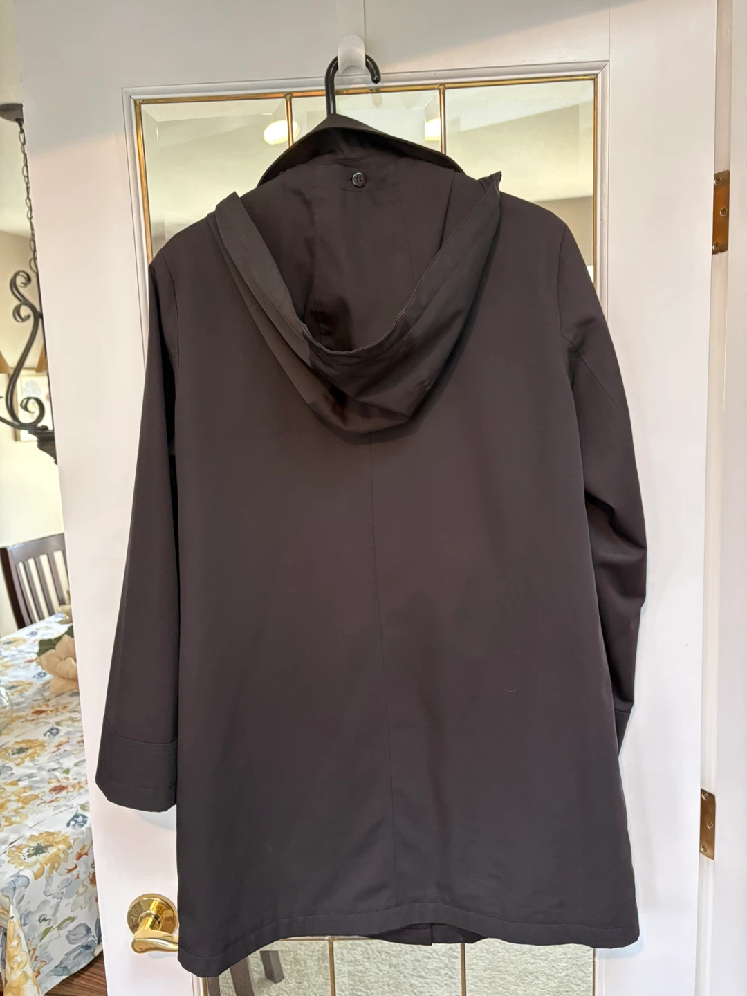 London Fog Black Trench Coat - Size 8 Reg - photo 3