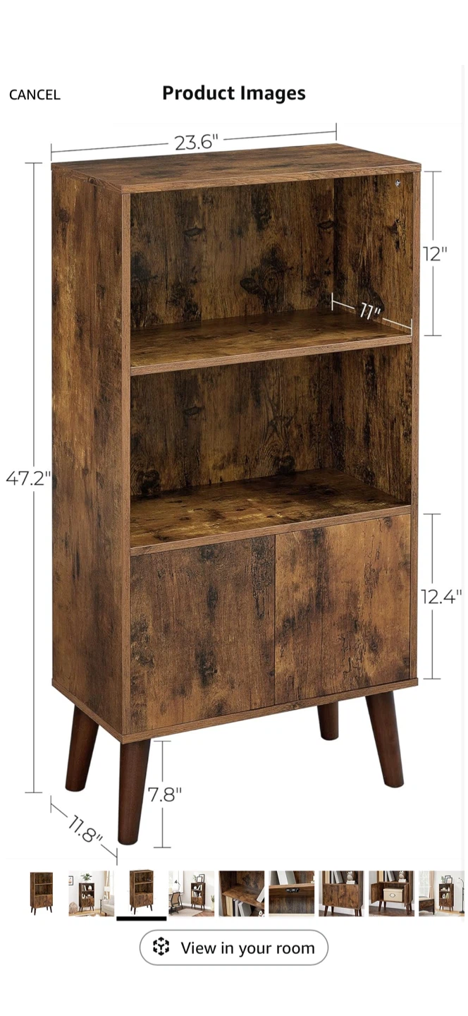 Wooden bookshelf with cabinets - MOVE OUT SALE - photo 3