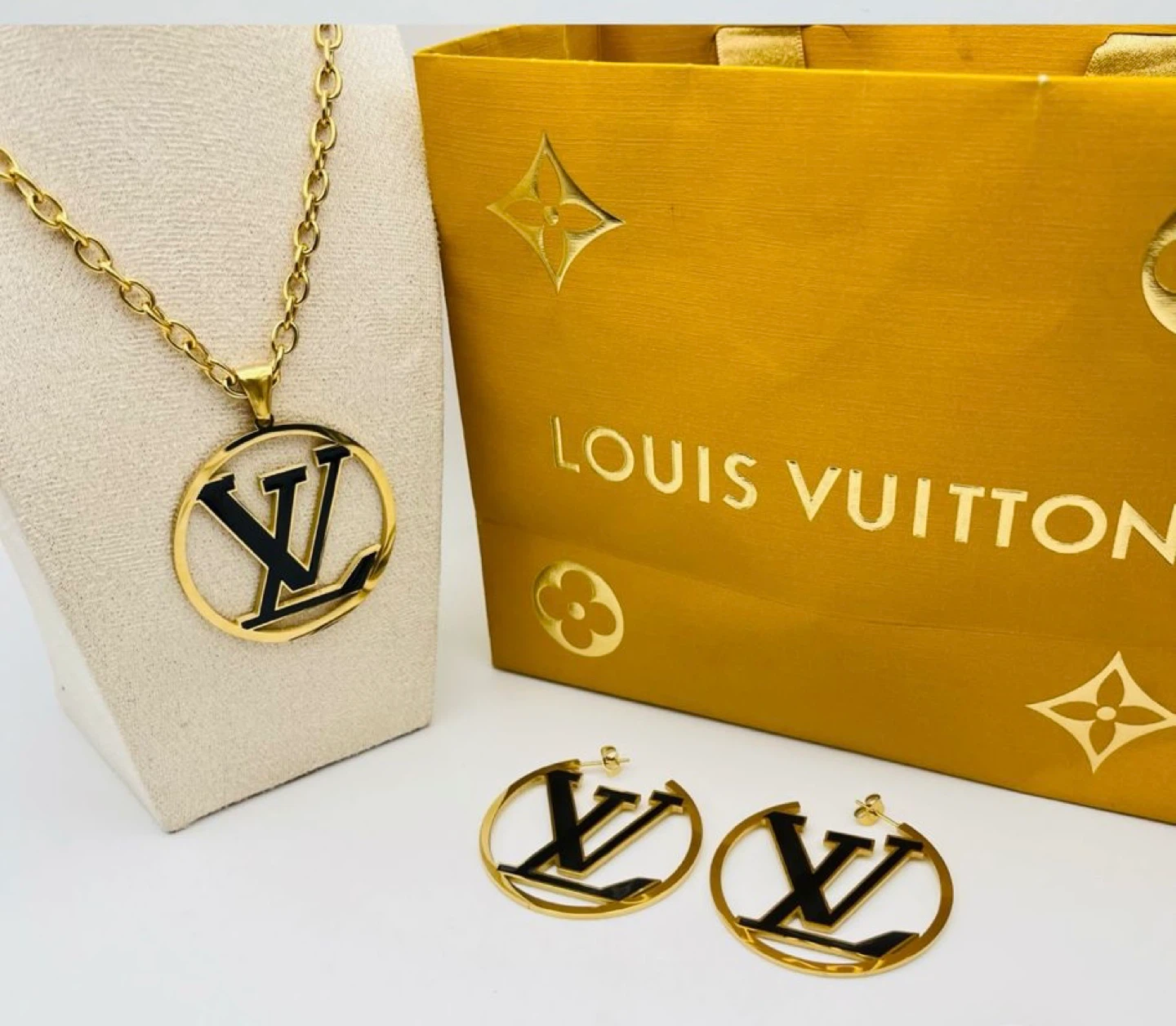 Louis Vuitton Necklace and Earrings Set