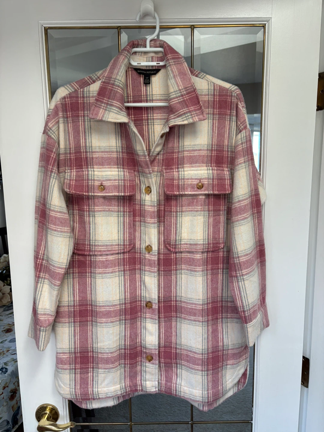 Banana Republic Plaid Shirt Jacket - Size S/P