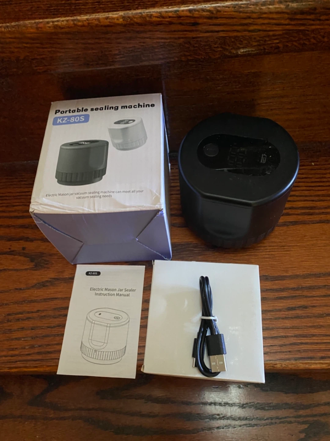 Portable Electric Mason Jar Vacuum Sealer KZ-80S