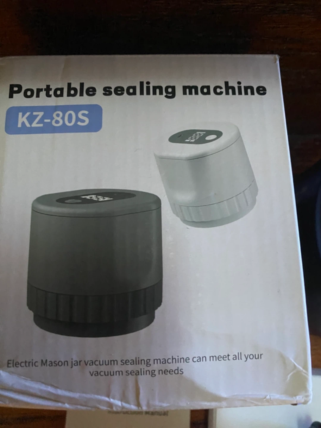 Portable Electric Mason Jar Vacuum Sealer KZ-80S - photo 2
