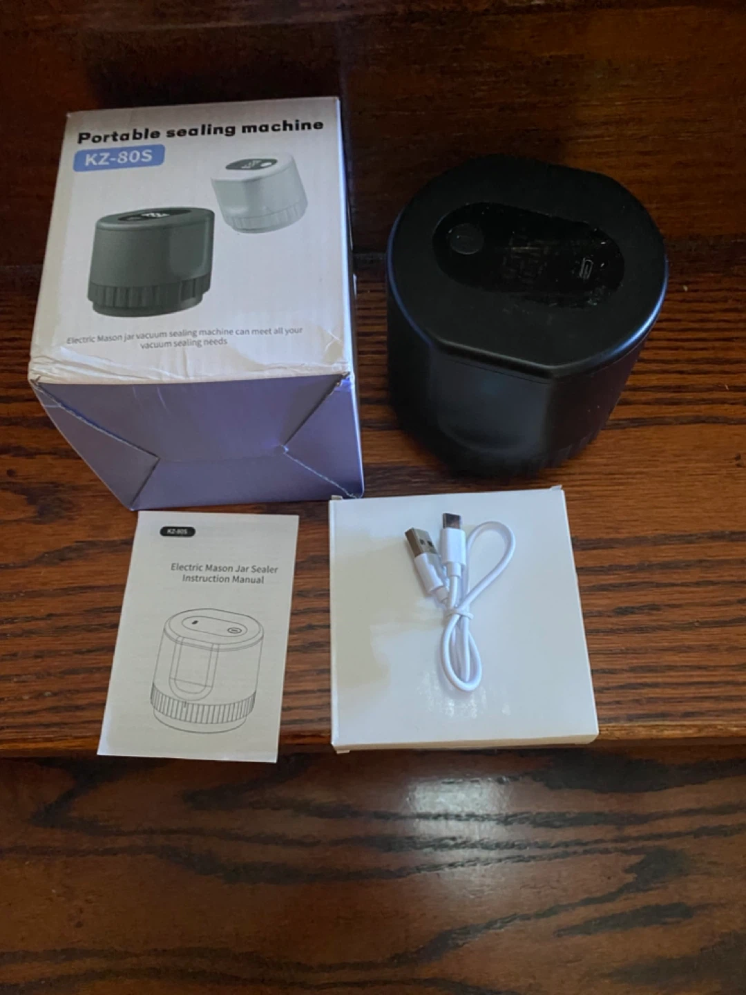 Portable Electric Mason Jar Vacuum Sealer KZ-80S - photo 3