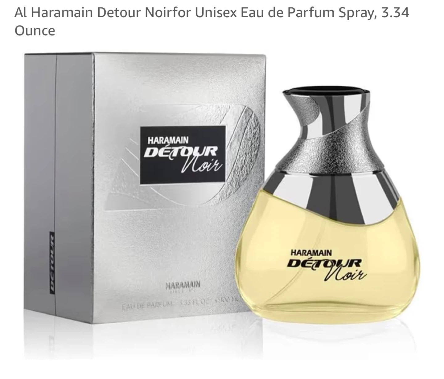 Al Haramain Detour Noir Eau de Parfum Spray 3.34 oz