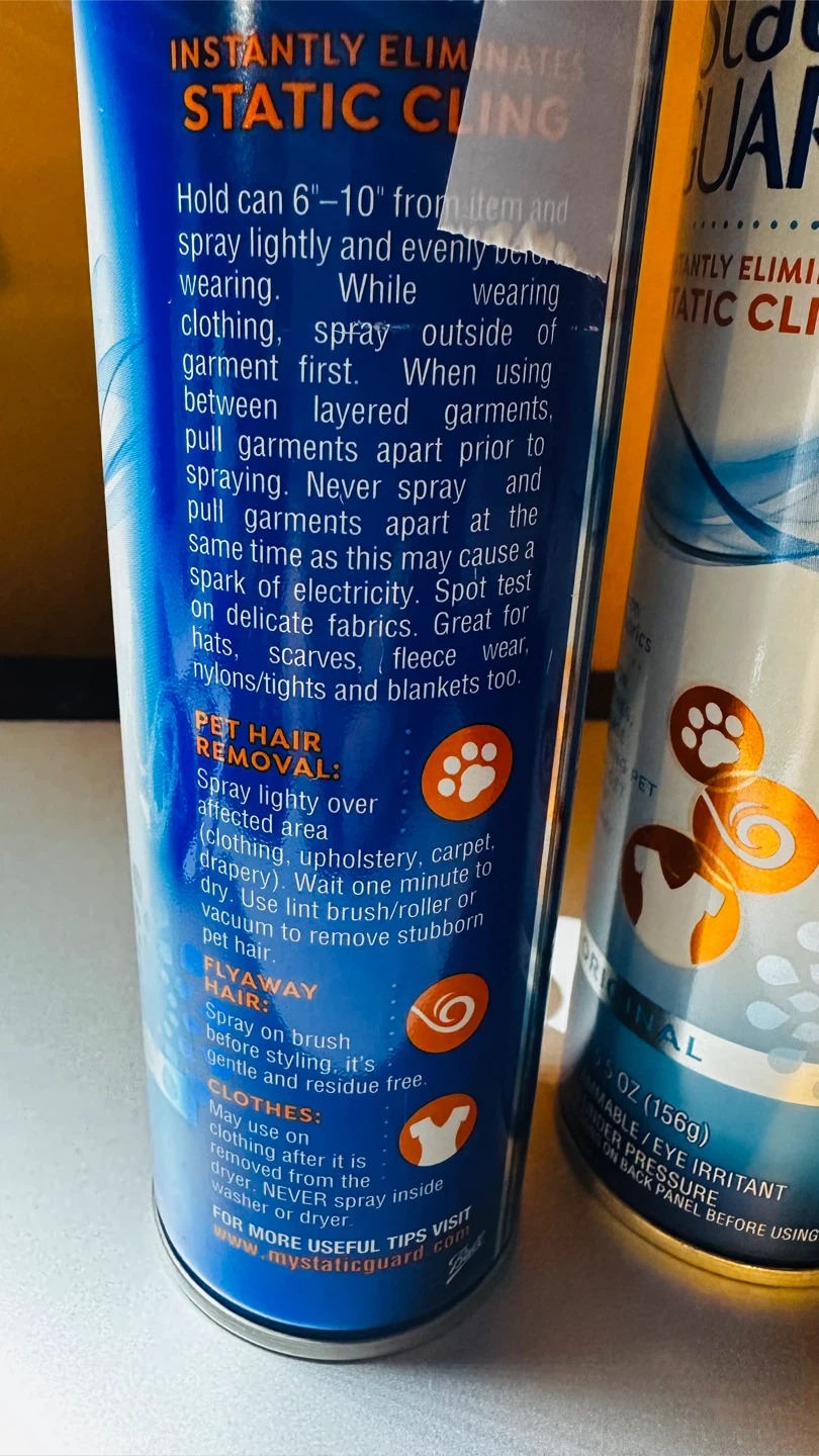 Static Guard Spray 5.5 oz (Pack of 2) - photo 2